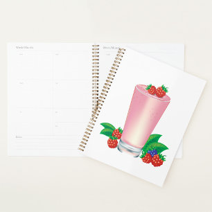 Agenda Refrescando Berry Smoothie Bebida Rosa