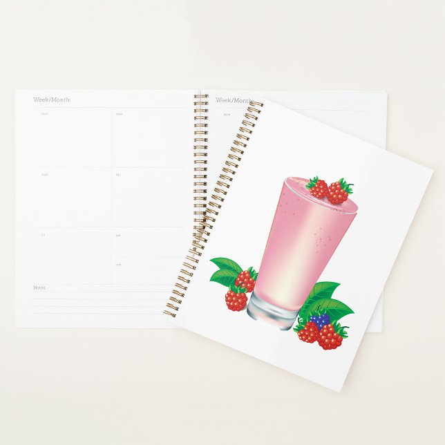 Agenda Refrescando Berry Smoothie Bebida Rosa (Criador carregado)