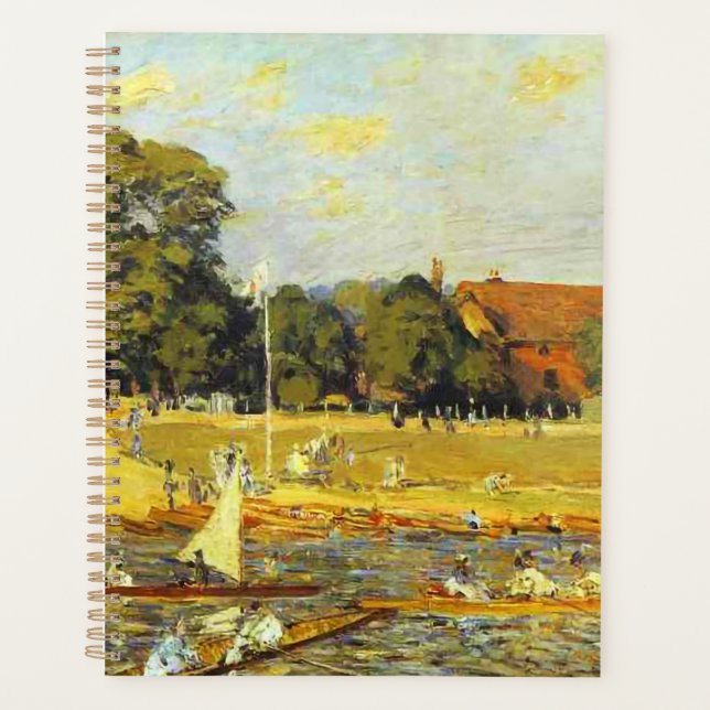 Agenda Regata em Hampton Court Alfred Sisley Poster (Frente)