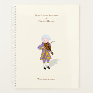 Agenda Registro de Lição e Prática de Música Personal