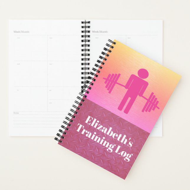 Agenda Registro de Workout Gym de Malhação de Levantament (Exibição)