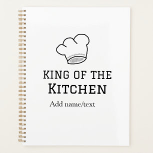 Agenda Rei do cozinhar do cozinheiro da cozinha adiciona