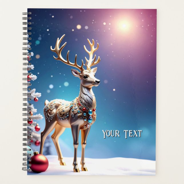 Agenda Reindeer Jewels Foliday Planner (Frente)