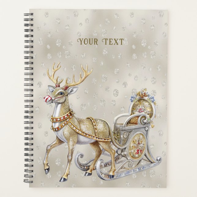 Agenda Reindeer Sleigh Holiday (Frente)