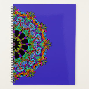 Agenda Relógio de Mandala Pintado à Mão 24