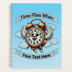 Agenda Relógio de Voo Personalizável "Quando"