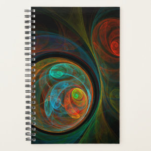 Agenda Renascimento de Abstrato de Arte Azul