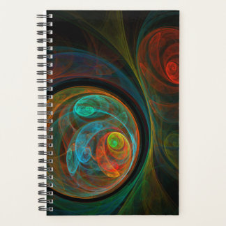 Agenda Renascimento de Abstrato de Arte Azul