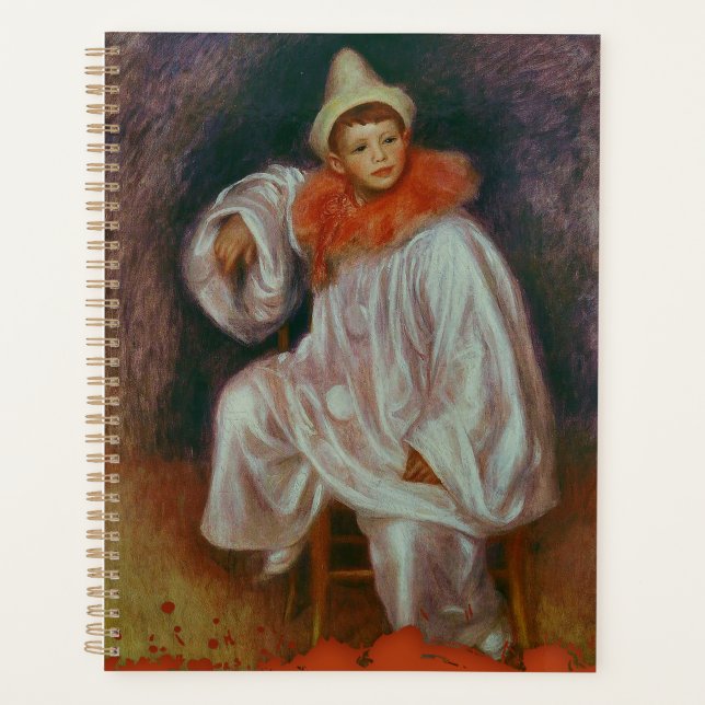 Agenda Renoir Clown Pierrot Blanc Planner (Frente)