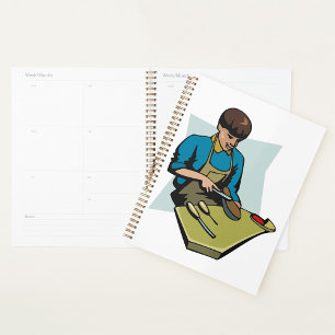 Agenda Reparador de Calçados Sapateiro Sapateiro Vintage