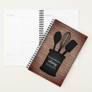 Agenda Restaurante Rustic Crock Wood Caterer