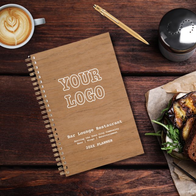 Agenda Restaurante Rustic Modern Business Logo Bar Lounge (Criador carregado)