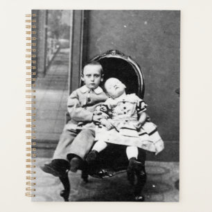 Agenda Retrato Assombrador de Irmãos Vintage