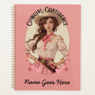 Agenda Retrato da Moda Ocidental da Coquette Cowgirl