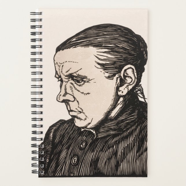 Agenda Retrato da mulher Dina Klaver por Julie de Graag (Frente)