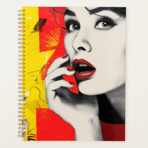 Agenda Retrato de arte com pop duplo