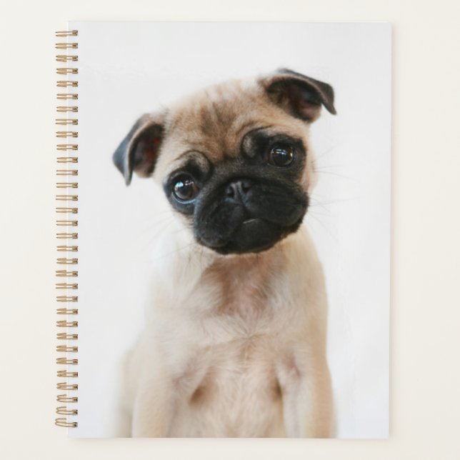 Agenda Retrato de Baby Pug (Frente)