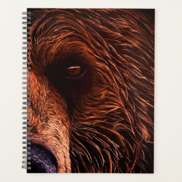 Agenda Retrato Majestoso de Urso – Arte de Animal Selvage