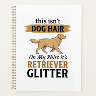 Agenda Retriever Brilho Amante de Cão Engraçado Design Vi