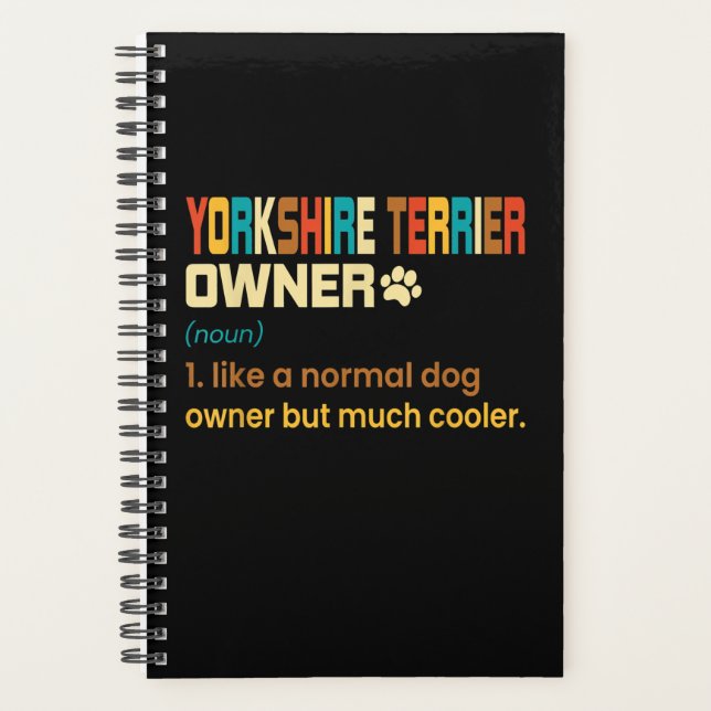 Agenda Retro Definition Yorkshire Terrier Owner (Frente)
