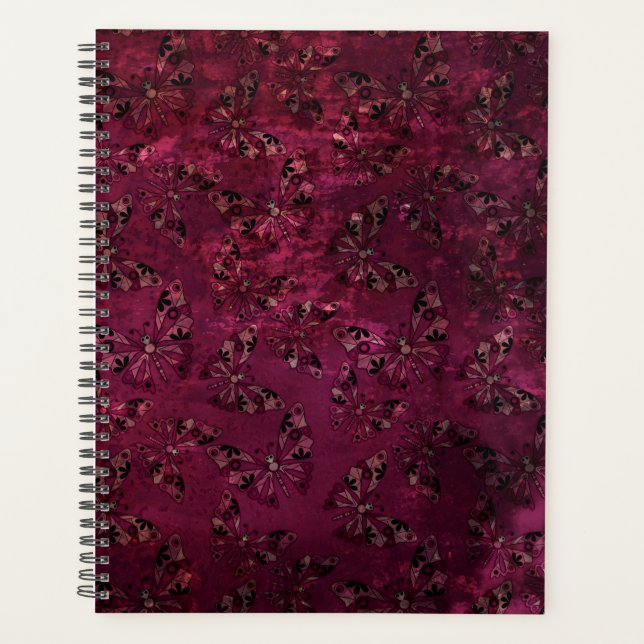 Agenda Retrô perfeito para crianças vintage com abstrato  (Frente)