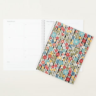 Agenda Retro, retro floral