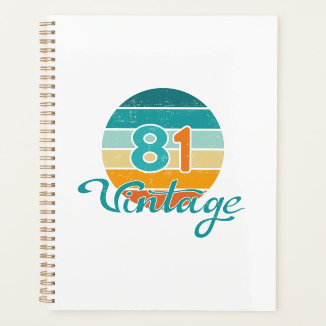 Agenda Retro Sunset 81 Vintage Distressed (Frente)
