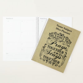 Agenda Rezos Familiares Juntos Permanecem Juntos Dizendo 