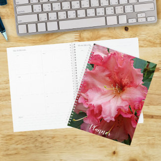 Agenda Rhododendron Rosa Floral em Flor
