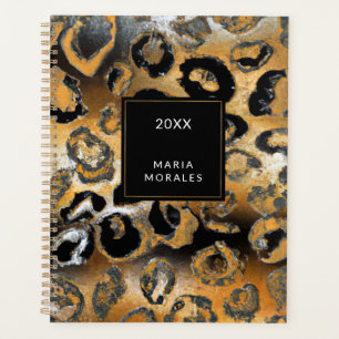 Agenda Rich Abstrato Leopard Imprima Planner