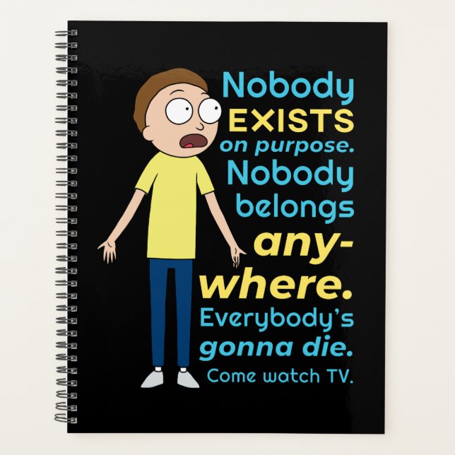 Agenda RICK E MORTY™ | Não Existe Ninguém Para Fins (Frente)