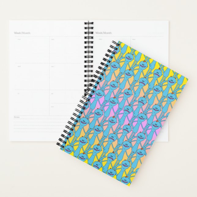 Agenda RICK E MORTY™ | Rainbow Sr. Meeseks Pattern (Exibição)