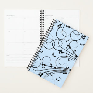 Agenda Rico Music Notes Blue