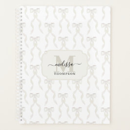 Agenda Rico Watercolor Arco Branco Casamento Monograma