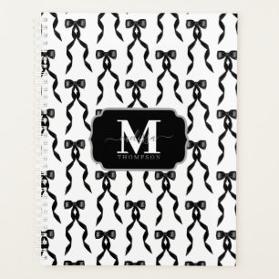 Agenda Rico Watercolor Arco Preto Casamento Monograma