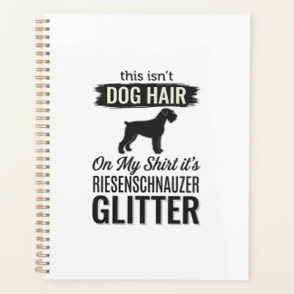 Agenda Riesenschnauzer Brilho Design Engraçado Amante de