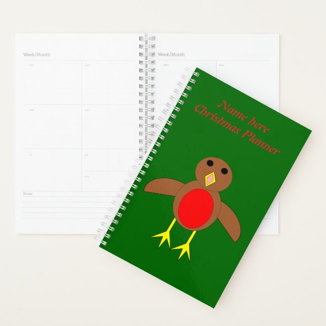 Agenda Robin de Natal Personalizado (Exibição)