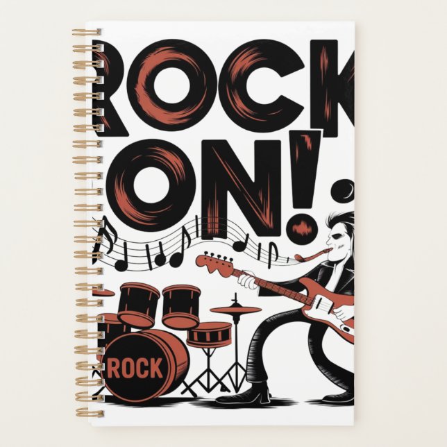 Agenda rock on register (Frente)