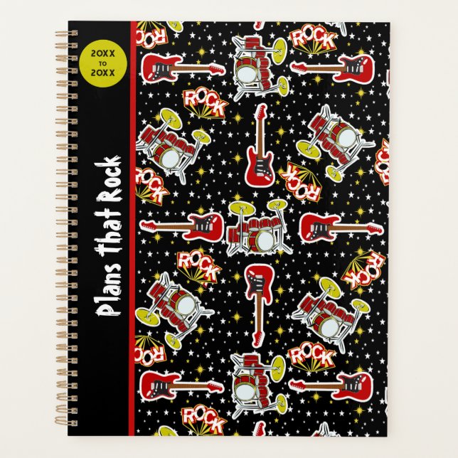 Agenda Rock Star Tee Spirit Drs Define Guitars Red Black (Frente)