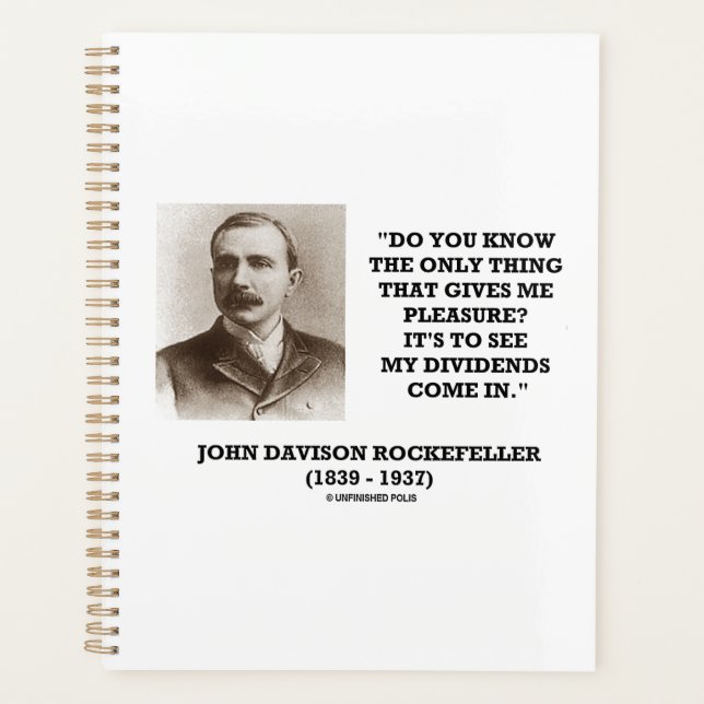 Agenda Rockefeller Para Ver Meus Dividendos Vêm Em Cotaçã (Frente)