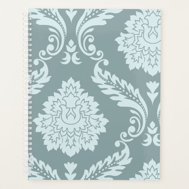 Agenda Rococo Damask Art I Duck Egg Blue+Teal (Frente)