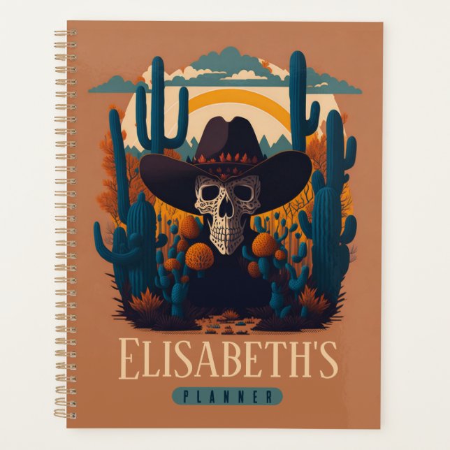 Agenda Rodeo desértico crânio de cotovelo (Frente)