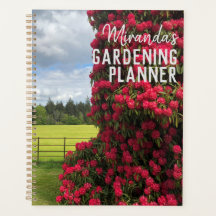 Rododendro em Flor. Caderno de Jardinagem