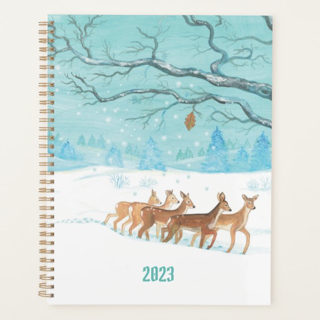Agenda Roe Deer 2023 no Planner de inverno (Frente)