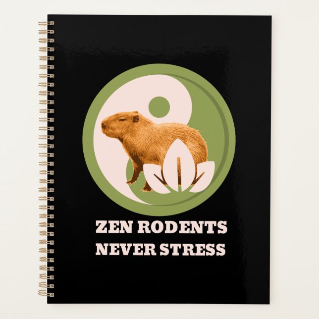 Agenda Roedores Zen Nunca Estressam Humor do Capivara (Frente)