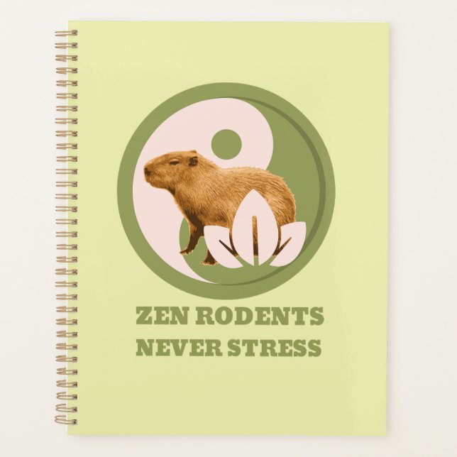 Agenda Roedores Zen Nunca Estressam Humor do Capivara (Frente)