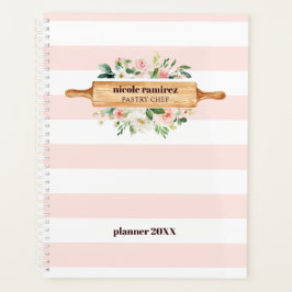 Agenda Rolling Pin Patisserie, Bandeira Floral