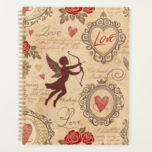 Agenda Romance do Cupido do Dia dos Namorados Vitoriano O