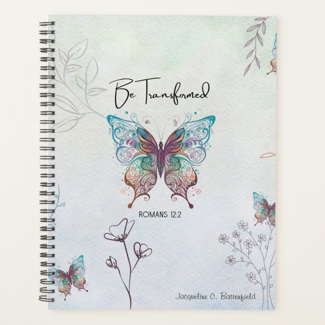 Agenda Romans 12:2 Be Transformed Weekly/Monthly Planner (Frente)