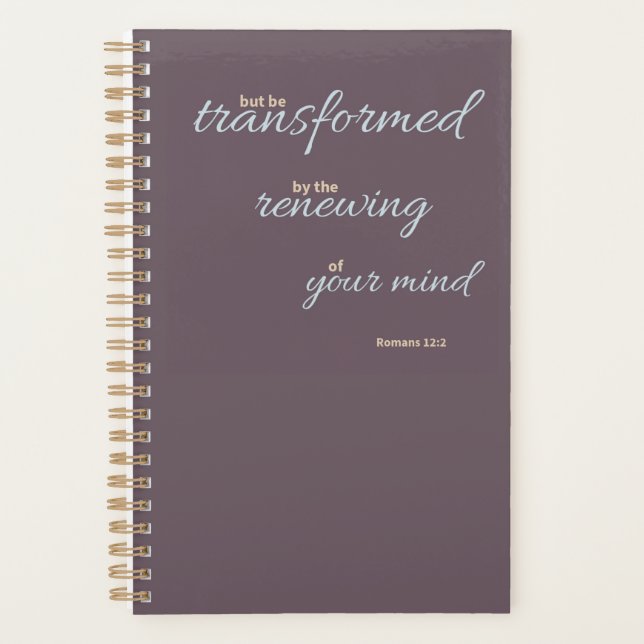 Agenda Romans 12:2 Planner (Frente)